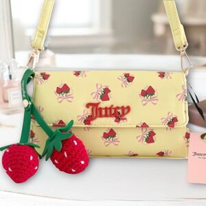 Juicy Couture Yellow Sweet Strawberry Crossbody Bag
